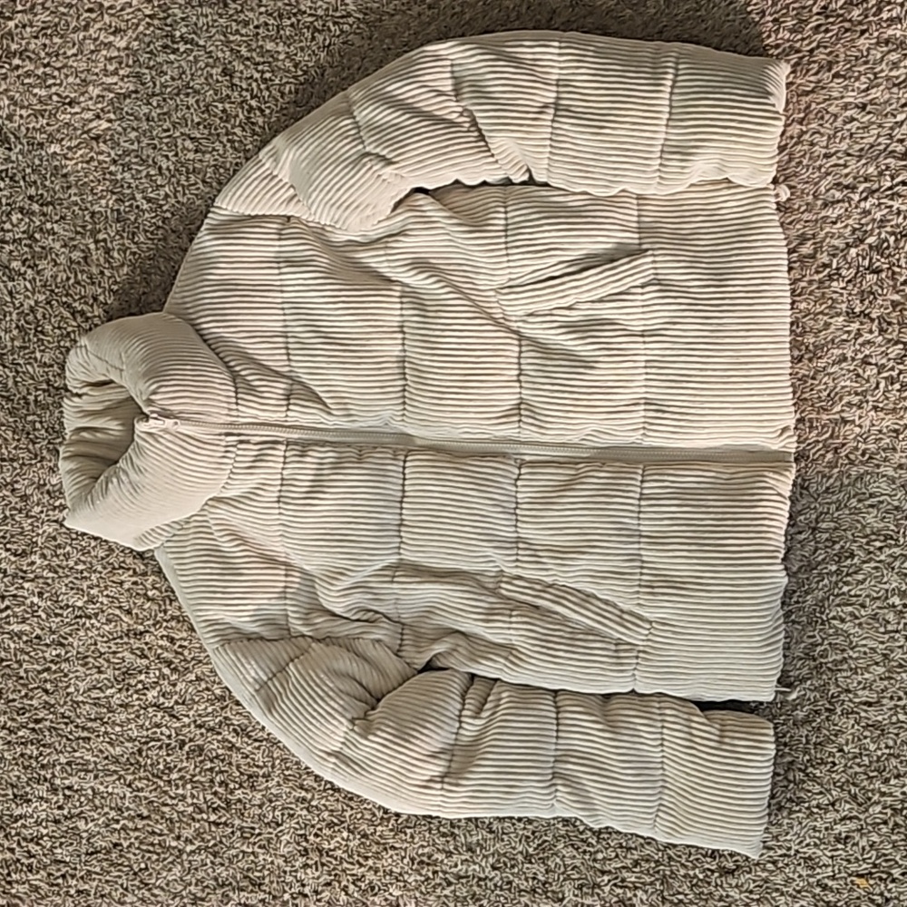 Pink Platinum corduroy coat size small